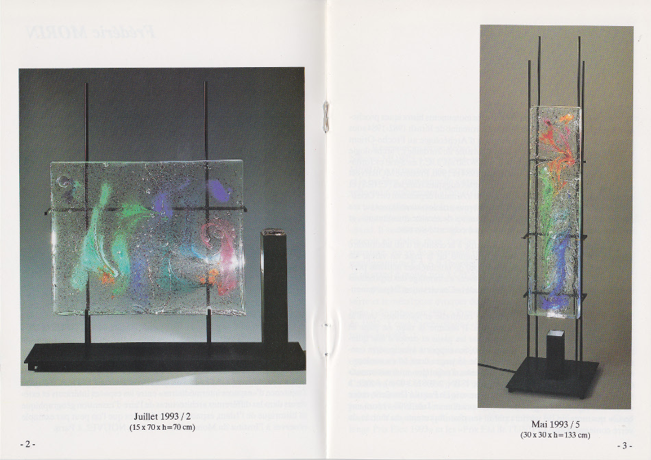sculptures blocs verre coullé 1993