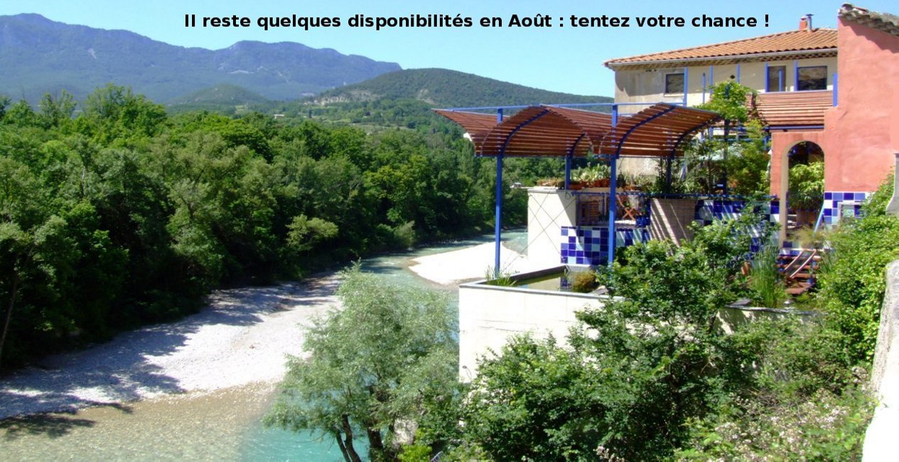 chambres d'hotes au bord de la riviere drome saillans