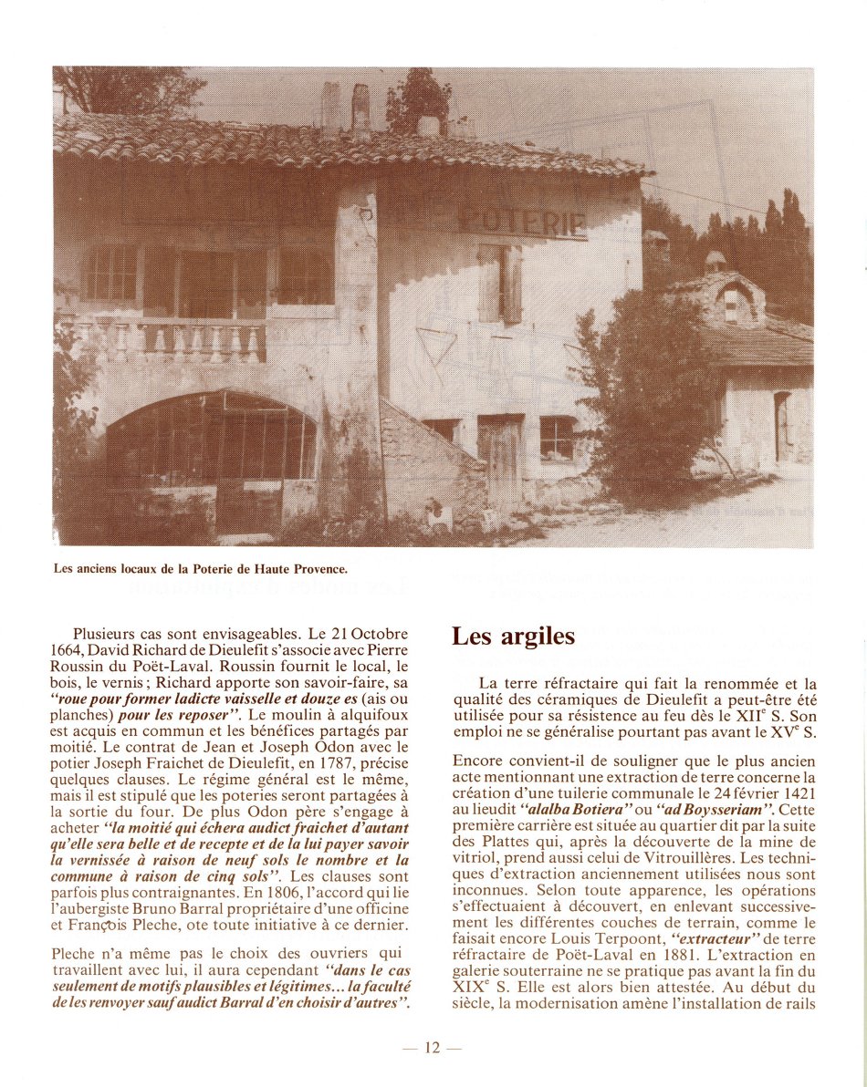 Brochure 1986 Association Patrimoine Potier